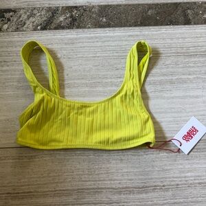Solid & Striped Chartreuse Bikini Top